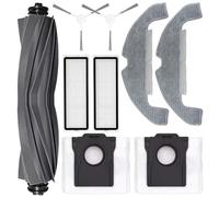 Kit de remplacement Accessoires compatibles avec Dreame D10 Plus Gen 2/RLD32GD Robot Aspirateur Pièces 1 Brosse principale 2 Brosses latérales 2HEPA Filtre 2Vadrouille Tissu 2Sacs à poussière