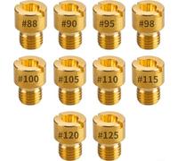 Kit de remplacement avec buses principales de tailles multiples et buses pour carburateur pour motos et réparation de carburateur, scooters, VTT, Gokarts (100)