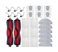 Kit de remplacement Compatible avec la série Roborock Q7, brosse principale + filtre + chiffon de vadrouille + sac à poussière for Q7 M5/Q7 L5/Q7 TF/Q7B, sans outil