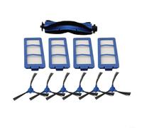 Kit de remplacement compatible RoboVac Hybrid+ avec 1 brosse principale, 6 brosses latérales et 4 filtres conçus pour le dépoussiérage et l'entretien de l'air