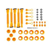 Kit de remplacement de bec de bidon d'essence, ensemble de buses anti-déversement de qualité supérieure avec foret pour bidons d'essence de 1, 2, 5 et 10 gallons, plastique jaune, (Coffret 5 pièces +
