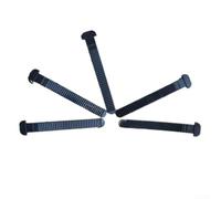 Kit de remplacement de boucle de sangle de patin en ligne avec vis de serrage et écrous pour la plupart des patins à roulettes, lot de 5 accessoires de bande d'énergie en polypropylène noir de type T