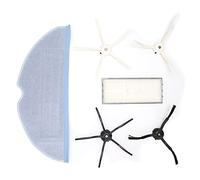 Kit de remplacement de brosse latérale d'élément filtrant de vadrouille de nettoyage Filtration à haute efficacité Tampon de nettoyage à texture douce compatible avec le robot de