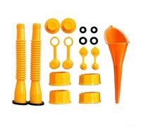 Kit de remplacement de buse de bidon de gaz avec entonnoir flexible anti-déversement et compatible avec les réservoirs de carburant de 3,5 à 37 litres en plastique facile à installer pour tondeuse à