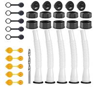 Kit de remplacement de buse de réservoir, 1 pièce, pour réservoirs d'huile de 1,2 / 5,7 / 37,6 litres, design fileté anti-fuite avec joint d'étanchéité en caoutchouc, convient pour une utilisation