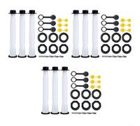 Kit de remplacement de buse de réservoir de gaz avec écrou hexagonal et tuyau de guidage d'huile pour Blitz Midwest Scepter Fuel Can Design antidérapant (blanc)
