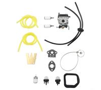 Kit de remplacement de carburateur WYC-22 compatible avec tuyaux d'huile, filtre à air et outil de réglage pour débroussailleuses TCG-22EAB et CG22EAB OME6 6696550 Construction en acier Utilisation