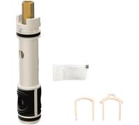 Kit de remplacement de cartouche de robinet à poignée unique en laiton pour éviers de salle de bain et de cuisine avec noyau de valve en alliage durable couleur blanche (ensemble/1 pièce)