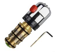 Kit de remplacement de cartouche thermostatique pour mitigeur de douche, noyau de réparation de valve en laiton avec arrêt de sécurité 38°C, levier unique moderne thermostatique mélangeur Va