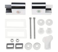 Kit de remplacement de charnière de siège de toilette à fermeture douce, construction ABS et acier inoxydable pour plus de stabilité et de résistance à la corrosion, compatible avec la plupart des