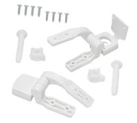 Kit de remplacement de charnières de toilettes 1 paire de charnières blanches à fermeture lente for abattant toilette, connecteur fixe, quincaillerie salle bain