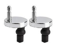 Kit de remplacement de charnières de toilettes Lot de 2 charnières for abattant WC, fixation par le haut, fermeture en douceur, rapide, vis remplacement, quincaillerie for la maison(Color 1)