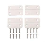 Kit de remplacement de charnières en plastique blanc pour glacière igloo avec vis 57 x 39 mm