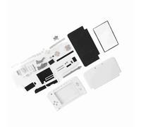 Kit de Remplacement de Coque de Boîtier Complet avec Boutons, Interrupteurs et Pièces Intérieures pour 3DS XL (Blanche)