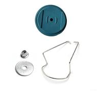 Kit de remplacement de couvercle inférieur de tondeuse de jardin, base de protection en plastique pour lames de tondeuse, comprend joint et vis, léger et visible, lot de 4 couleurs (bleu)