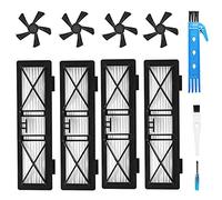 Kit de Remplacement de Filtre et de Brosse latérale Ultra Performance pour Neato Connected D3 D4 D5 D6 D7 Botvac série D75 D80 D80 et Botvac 70e 75 80 85 Robotique (Set 1)