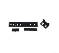 Kit de remplacement de glissières de porte de réfrigérateur intégrées avec supports robustes - Fixation facile à installer pour portes de congélateur dissimulées, blanc