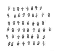 Kit de remplacement de goupilles de pédale de vélo 50 pièces en acier antidérapant avec clé pour boulon de pédale de vélo standard (B)