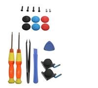 Kit de remplacement de joystick 3D pour Switch Joy-Con, boucles de verrouillage en métal anti-dérive, ensemble d'outils de réparation avec tournevis pour manette Fix