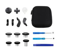 Kit de remplacement de joystick et de bouton en métal 13 en 1 pour manette Xbox Elite Series 2 - Comprend 6 joysticks en métal, 4 palettes, 2 D-Pads et 1 outil de réglage (noir)