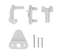 Kit de remplacement de loquet de porte de bateau ponton ABS de qualité marine pour portes de 1 à 1,25 pouces, charnières gauche et droite, installation facile, ensemble complet