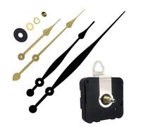 Kit de remplacement de mouvement d'horloge à quartz à couple élevé avec tige longue de 28 mm pour horloges murales - Aiguille des heures réglable de 154 mm/127 mm et aiguilles des minutes de 208 mm