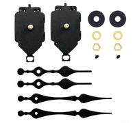 Kit de remplacement de mouvement d'horloge à quartz avec pendule à tige longue et aiguilles d'horloge pour réparer et entretenir différents types d'horloges (1# 22mm)