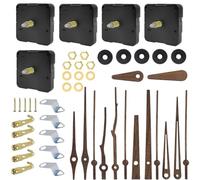Kit de remplacement de mouvement d'horloge avec mécanisme à quartz, axe long couple élevé, et diverses aiguilles d'horloge pour réparer ou créer des horloges murales
