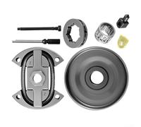 Kit de remplacement de pignon d'embrayage pour tronçonneuse 7T de 0,9 cm, avec assemblage d'embrayage, roulement à aiguille, jante de pignon, tendeur de chaîne, tube de pompes à huile