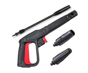 Kit de remplacement de pistolet pulvérisateur à gâchette avec lance pour nettoyeur haute pression 2350 PSI, système de connexion rapide pour Bosch, AQT avec buse de lance de pulvérisation réglable et