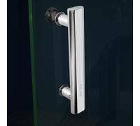 Kit De Remplacement De Poignée De Porte De Douche Et De Poignée De Traction For Porte En Verre, Poignée De Porte De Salle De Bain, For Paroi De Douche Intérieure/extérieure(Pitch-400mm)