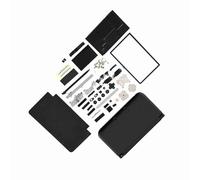 Kit de Remplacement de Réparation Complète de Boîtier 3DS XL pour Systèmes Complets de Réparation Rouge Bleu Blanc (Noir)