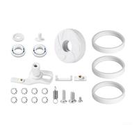 Kit de remplacement de roue de nettoyage de piscine pour Polaris 180 280, C10 Pneu C16 Roulement à billes ABS Lot de 3