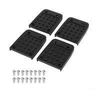 Kit de remplacement de semelle pour échasses de cloison sèche comprenant 4 patins de pieds et 16 vis de montage pour une rénovation fiable de la base des échasses