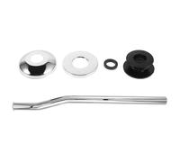 Kit de Remplacement de Soupape de Chasse D'eau Urinoir Acier Inoxydable 30 | Tube D'alimentation Décalé, Joint en Caoutchouc Étanche, Accessoires de Plomberie pour Rénovation Salle de Bain