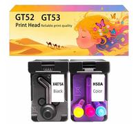 Kit de remplacement de tête d'impression GT52 GT53 X4E75A M0H50A (avec puce) compatible avec les imprimantes 517 532 617 515 508 510 511 518 519 531 538 610 618 550 570 650 durable et stable 1 set