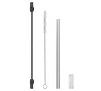 Kit de remplacement de tube à lait - Tuyau à lait en silicone de 3 mm en acier inoxydable et polypropylène avec brosse de nettoyage | Accessoires pour mousseur à café compatibles avec Jura