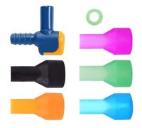 Kit de remplacement de valve de morsure avec interrupteur marche/arrêt 7 pièces pour vessie d'hydratation - PP et silicone, comprend buse, 5 embouts buccaux colorés, joint torique