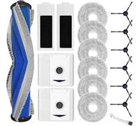 INF Lot de 18 pièces de rechange compatibles avec Ecovacs Deebot T30 Pro Omni - 1 brosse à rouleau, 2 filtres HEPA, 6 serpillères, 2 sacs à poussière, 6 brosses latérales