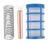 Kit de remplacement en cuivre pour ioniseur de piscine avec anode en cuivre 4, 1 x 0, 6, écumoire à panier et ressort, anode facile à utiliser pour le remplacement l'ioniseur piscine, pour ionise