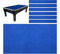 Kit De Remplacement en Feutre De Tissu De Table De Billard, 7 Pi / 8 Pi / 9 Pi De Jeu De Sport Intérieur Couverture De Tissu De Billard Tabel avec 6 Chiffons Inférieurs pour Une, Blue, 7ft