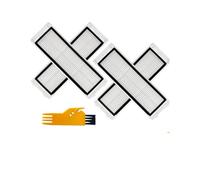 Kit de remplacement for aspirateur Robot Dreame F9, filtre Hepa, brosse latérale principale, chiffon de vadrouille, nettoyeur de pièces, 1C 2C 1T(4 Filters)