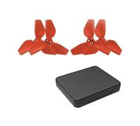 Kit de Remplacement for boîtier de Rangement Neo, Ventilateurs à Ailes colorées, Ensemble à Faible Bruit, hélices for Drone(2 Pairs of Red)