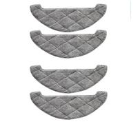 Kit de remplacement for brosse principale, brosse latérale, filtre en tissu, compatible avec BlitzWolf BW-VC3, accessoires for aspirateur robot(4pcs Mop cloth)