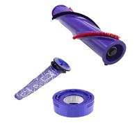 Kit de remplacement HEPA filtrant lavable for brosse for V7 v8 Pièce de rouleau de barre de brosse de nettoyage de brosse sans fil.