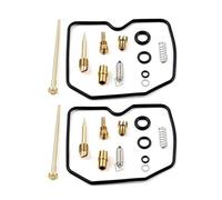 Kit de Remplacement Kit De Réparation Carburateur Carb Rebulid 2 Kits pour Kawasaki GPZ500S EX500 1987 1988 1989 1990 1991 1992-2003, Caoutchouc Laiton