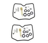 Kit de Remplacement Kit De Réparation Carburateur Moto, Diaphragme Piston, pour Kawasaki EX500 A/D pour Ninja 500 500R GPZ500S 1987-2003(2 Set C)