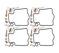 Kit de Remplacement Kit De Réparation Et Reconstruction Carburateur Moto, 4 Ensembles pour Kawasaki ZZR1100 D1-D5 1991 1992 1993 1994 1995 1996 1997 ZX1100 C1-C4