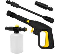 Kit de remplacement pistolet Karcher - Pistolet à gâchette à connexion rapide pour nettoyeur haute pression K2 à K7 (jusqu'à 2100 psi), avec lance d'extension, buse réglable et lance à mousse neige