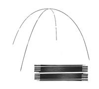 Kit de remplacement pour arceaux de tente, Arceaux de tente de camping en fibre de verre, Barres de tente de camping, Tiges de support extérieur, Cadres d'auvent - 4,48 m